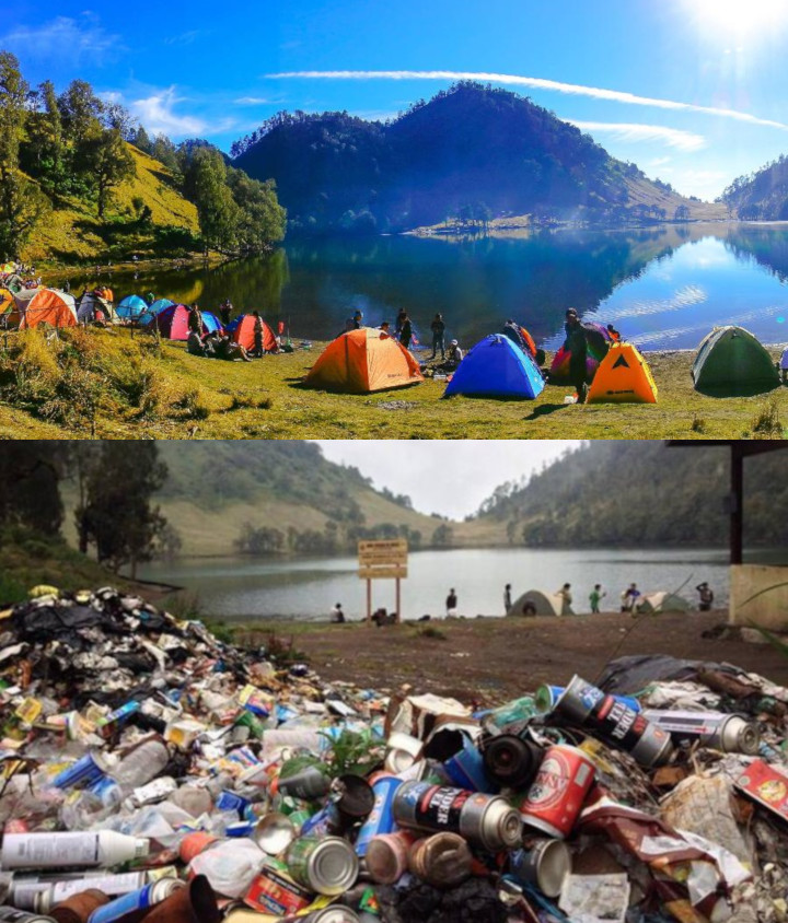 Pemandangan di Jalur Pendakian Gunung Semeru, Camping Ground Ranu Kumbolo